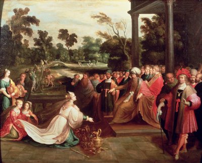 King Solomon and the Queen of Sheba by Frans the Elder Francken